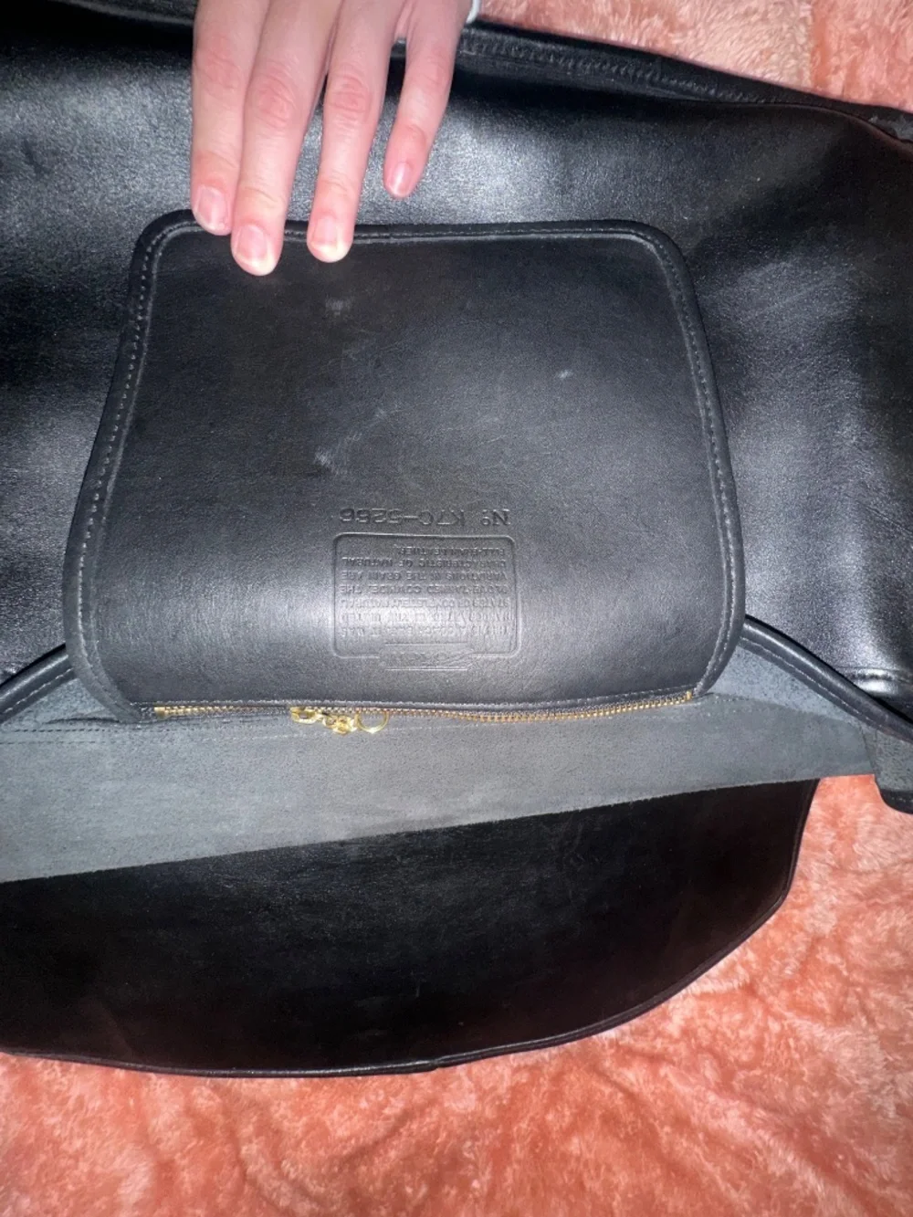 Authentic Vintage Coach Beekman 5266 Black Leather Briefcase Laptop Bag U